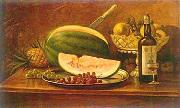 Benedito Calixto Fruit and wine on a table oil on canvas